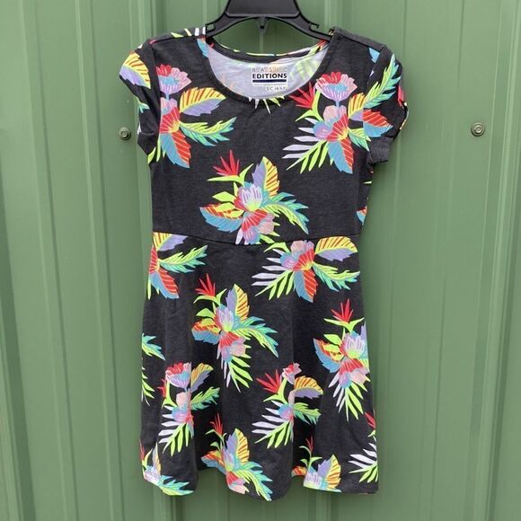 LITTLE GIRLS COTTON Tropical Print & Pink Pullover Dress 3-Piece Bundle Size 6X - Picture 5 of 9